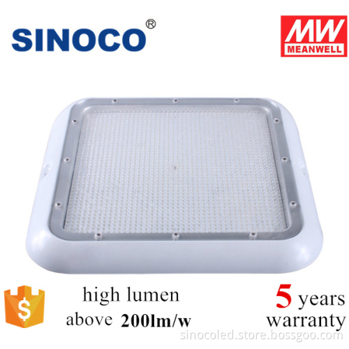 200lm/w 90w Square LED Canopy Gas Station Light